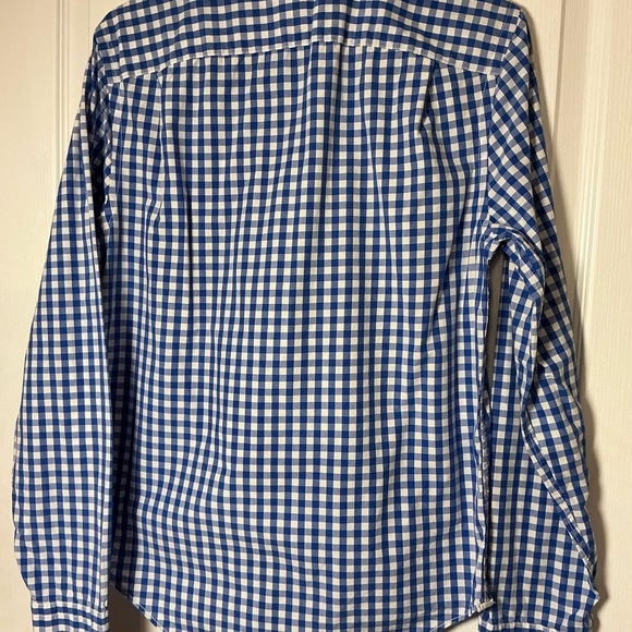 GAP Blue and White Button Down Shirt in Vibrant Blue and White - Picture 2 of 6